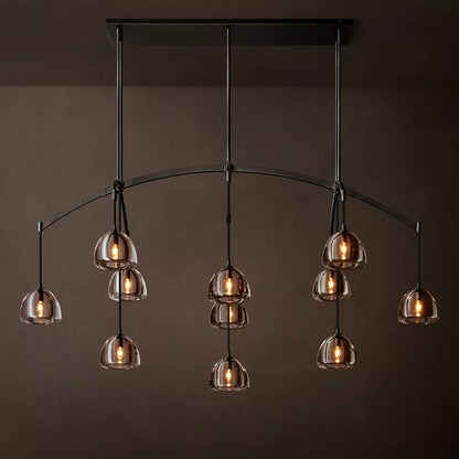 Hemisphere Modern Linear Chandelier