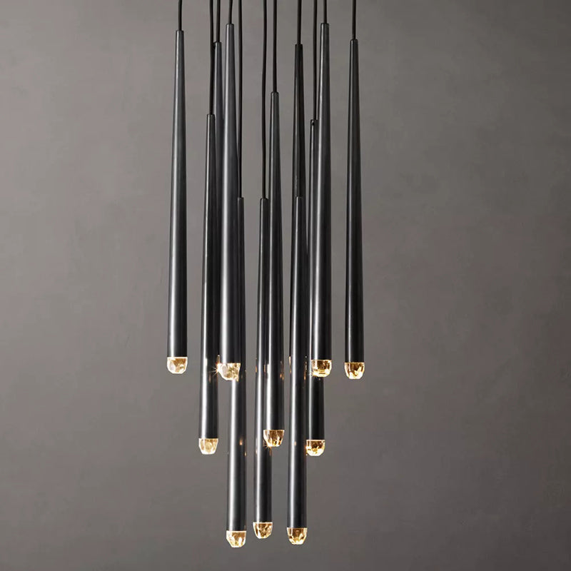 Modern Tapered Cluster Chandelier