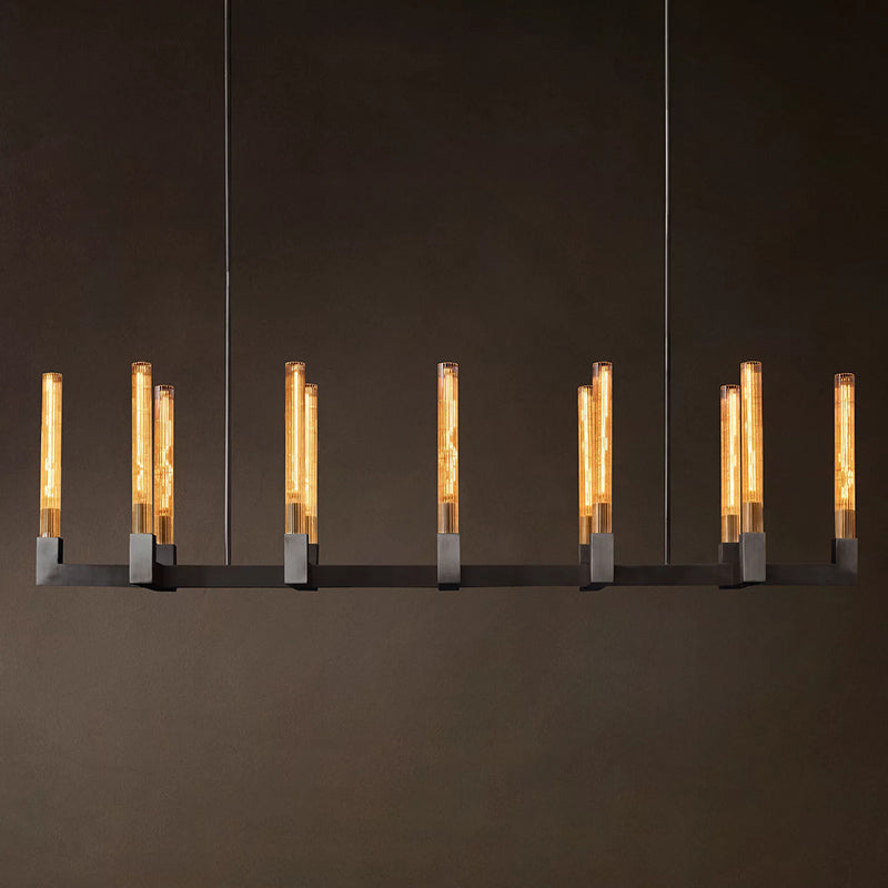 Modern Glass Linear Ceiling Light