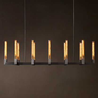 Modern Glass Linear Ceiling Light