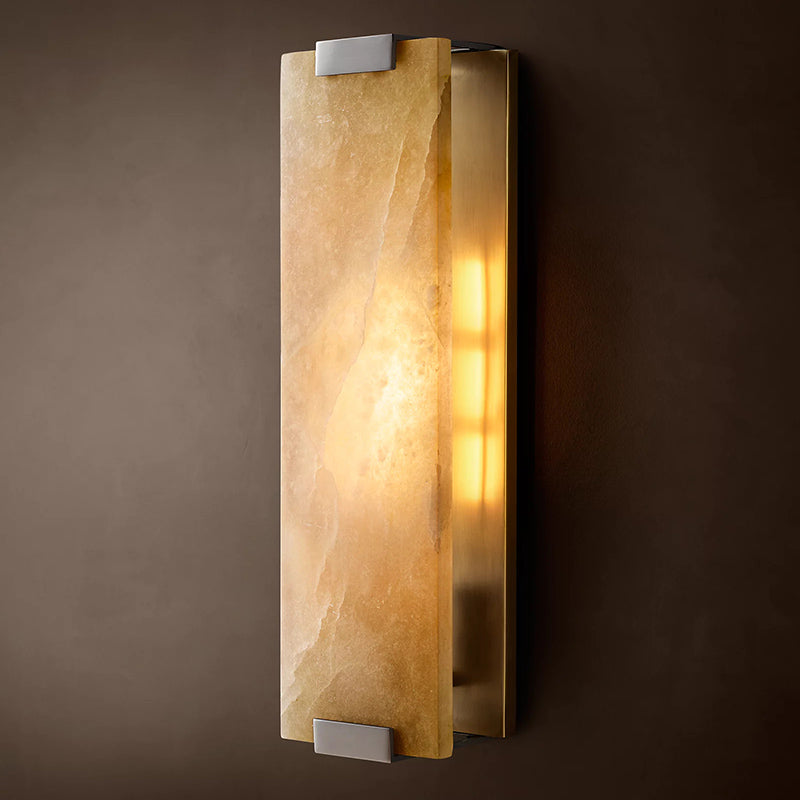 Minimalist Alabaster Wall Sconce