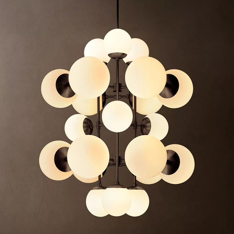 Modern Glass Globe Chandelier