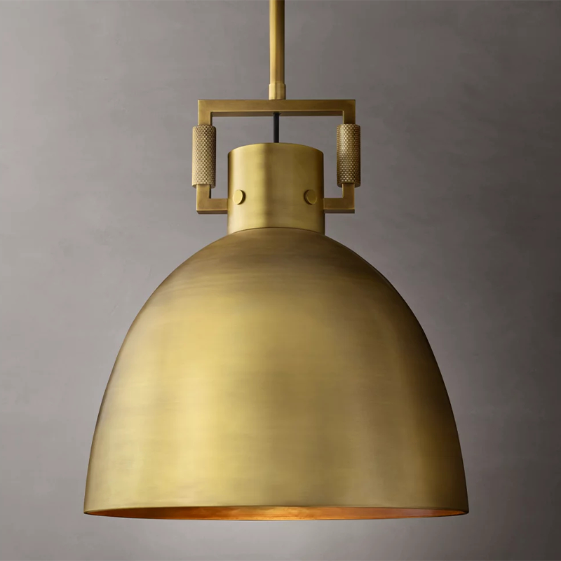 Machinist Metal Cloche Pendant Light