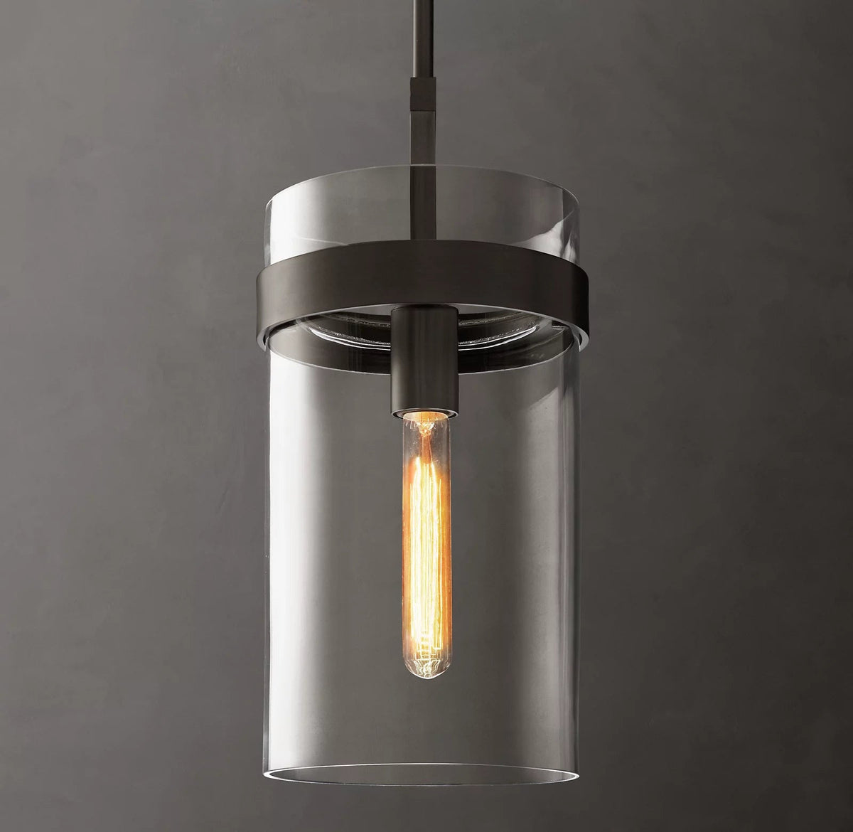 Ravelle Clear Glass Pendant Light