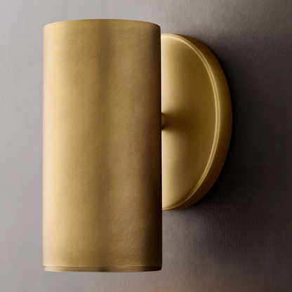 Modern Copper Cylinder Wall Sconce