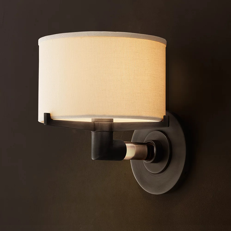 Linen Shade Wall Sconce