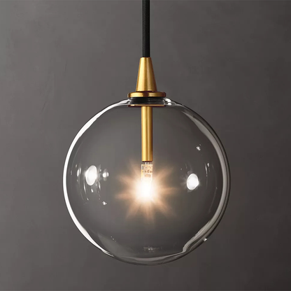 Modern Glass Globe Pendant