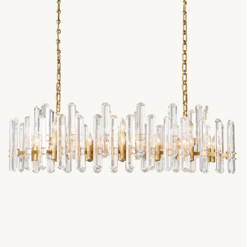Modern Luxury Linear Crystal Chandelier