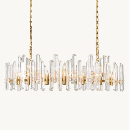 Modern Luxury Linear Crystal Chandelier