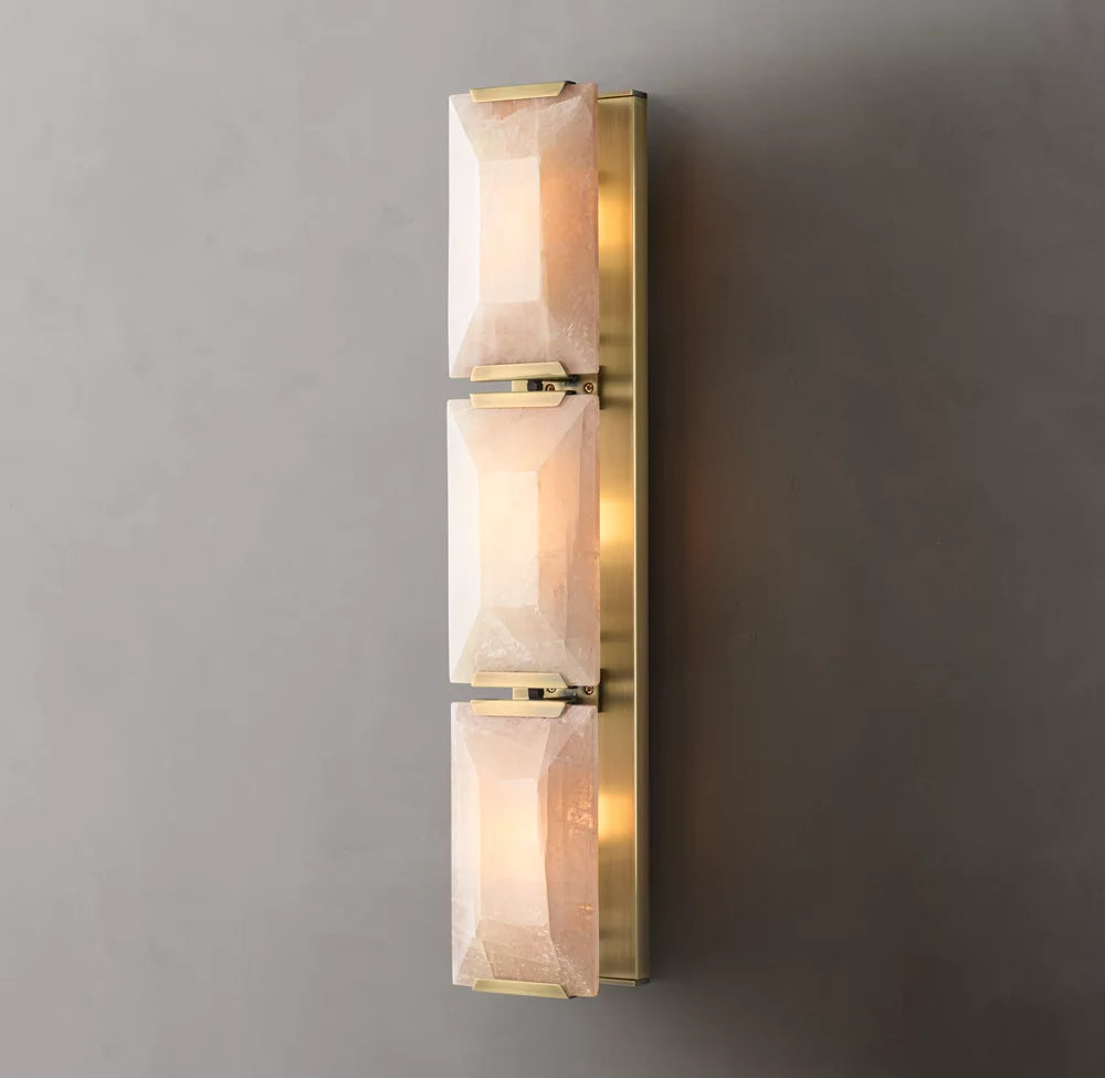 Harlow Triple Calcite Wall Sconce