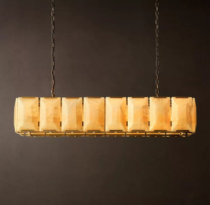 Harlow Calcite Rectangular Chandelier
