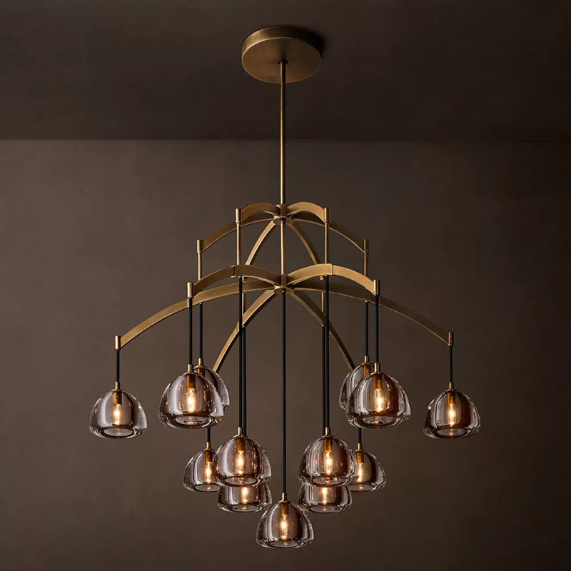 Hemisphere Modern Round Chandelier