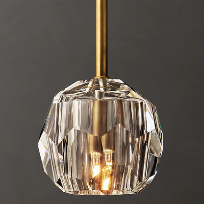 Crystal Ball Glass Pendant Light