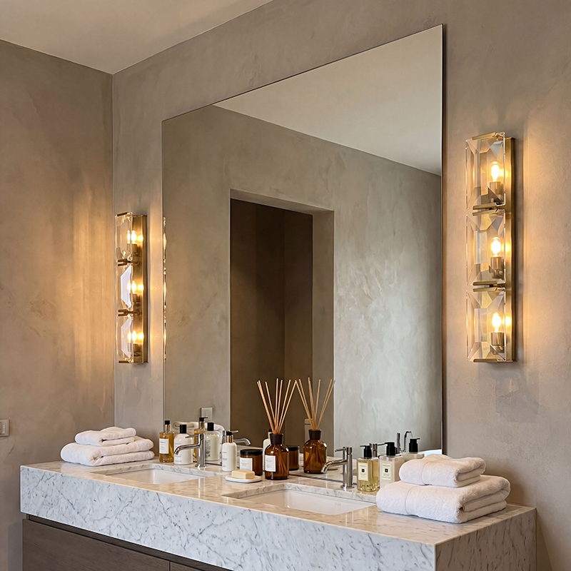 Harlow Crystal Triple Sconce