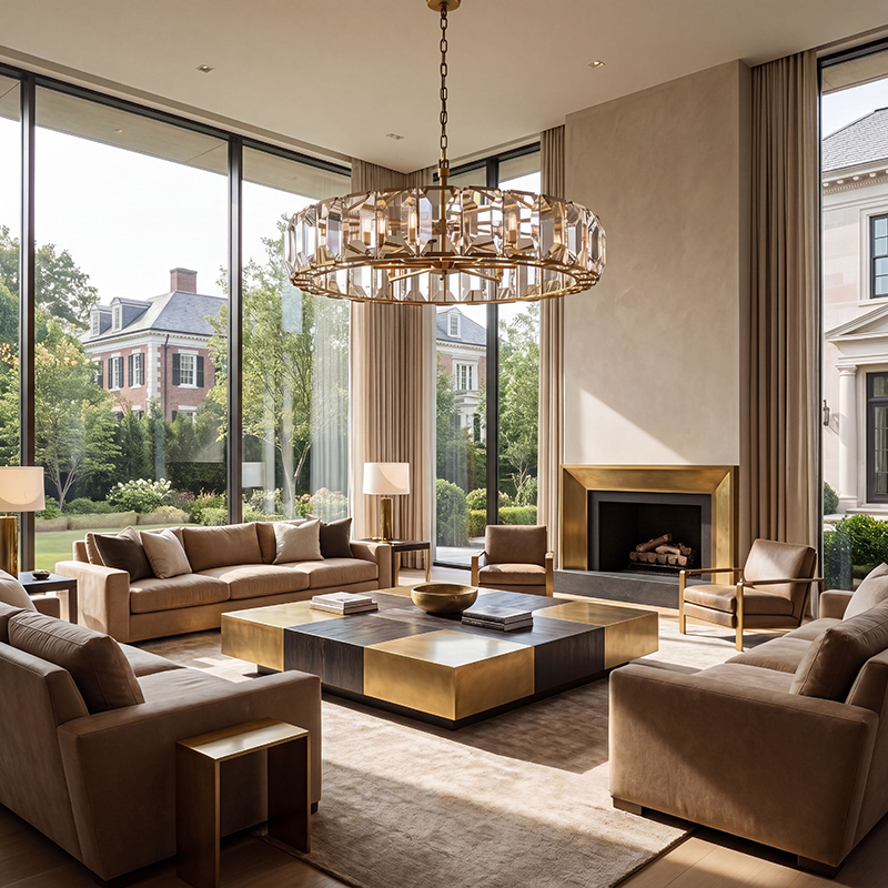 Harlow Crystal Round Chandelier