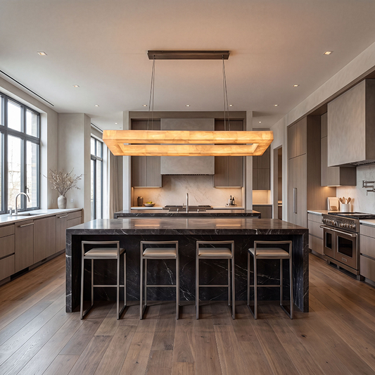 Rivage Lueur Modern Rectangular Chandelier