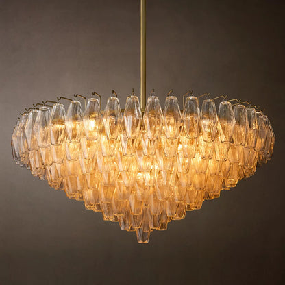 Chiara Tiered Glass Round Chandelier