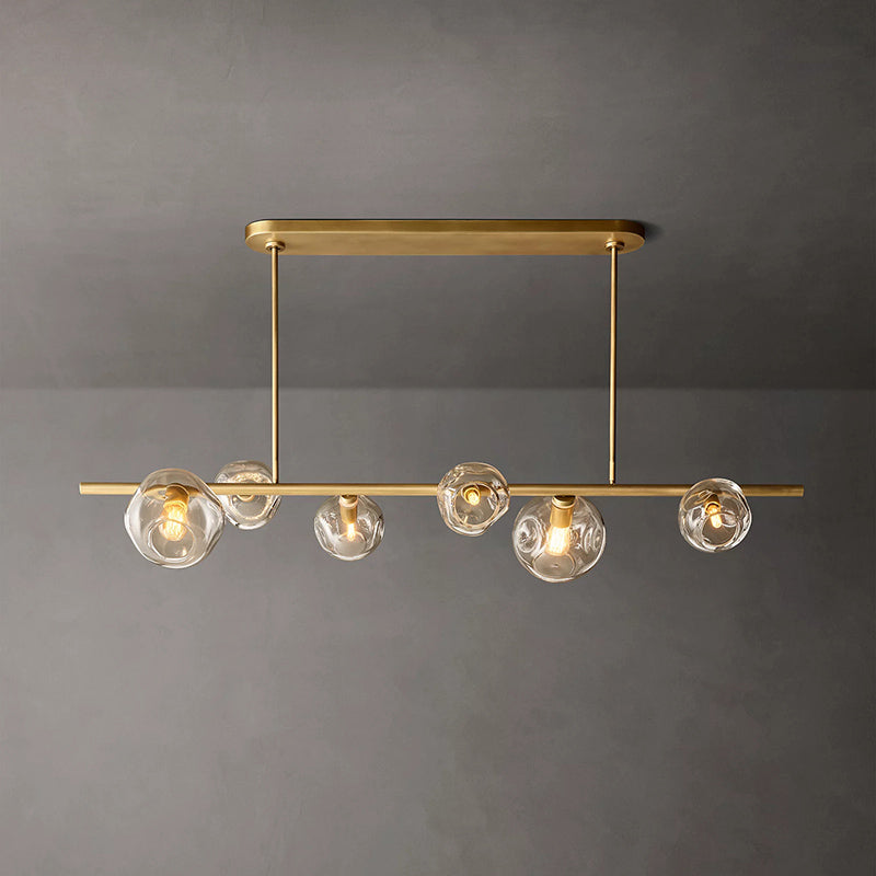 Bubble Glass Linear Chandelier