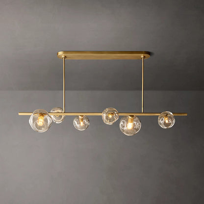Bubble Glass Linear Chandelier