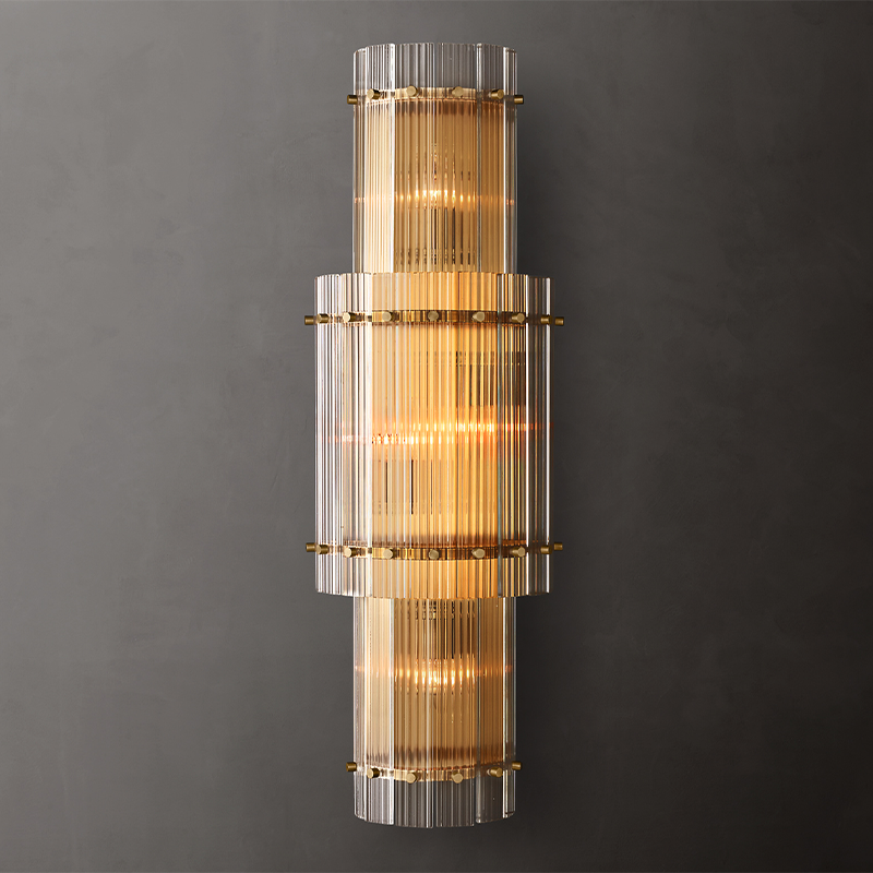 San Marco Large Round Glass Wall Sconce