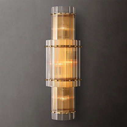 San Marco Large Round Glass Wall Sconce