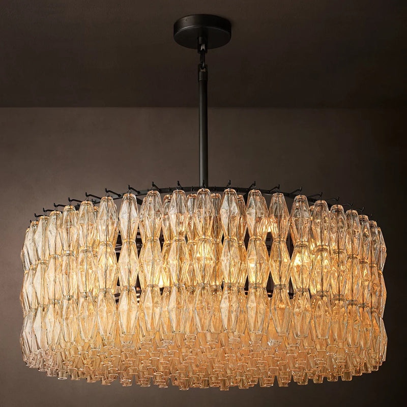 Chiara Modern Glass Round Chandelier