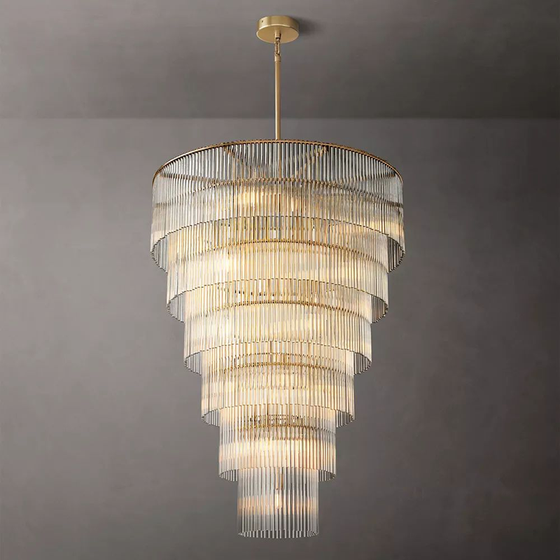 Luxury Tiered Crystal Chandelier