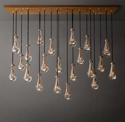 Rain Modern Rectangular Chandelier