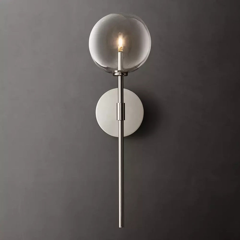 Glass Globe Wall Sconce