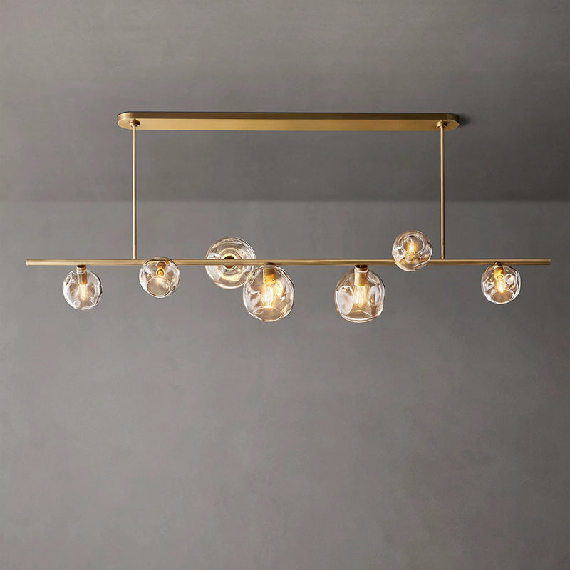 Bubble Glass Linear Chandelier