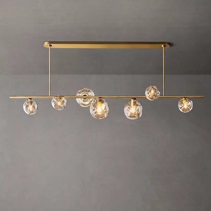 Bubble Glass Linear Chandelier