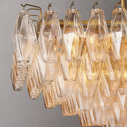 Chiara Rectangular Glass Chandelier