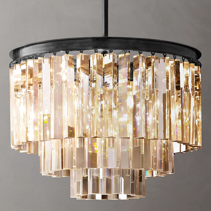 Odeon Art Deco Round Chandelier