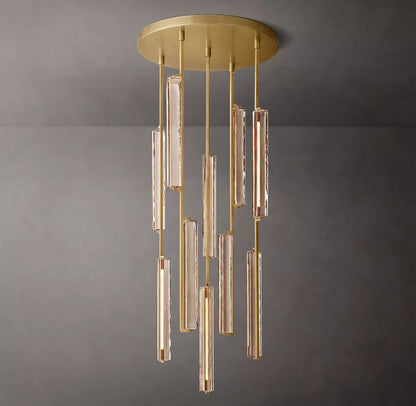 Audubon Modern Crystal Round Chandelier