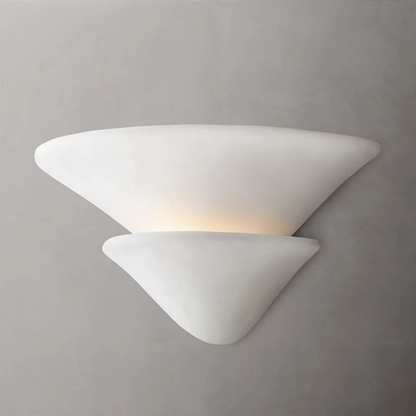 White Resin Wall Sconce