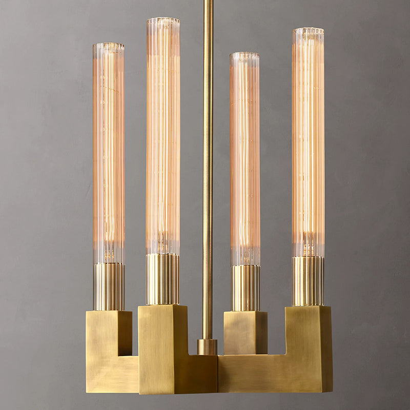 Modern Glass Tube Pendant Light
