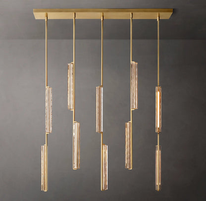 Audubon Modern Crystal Linear Chandelier