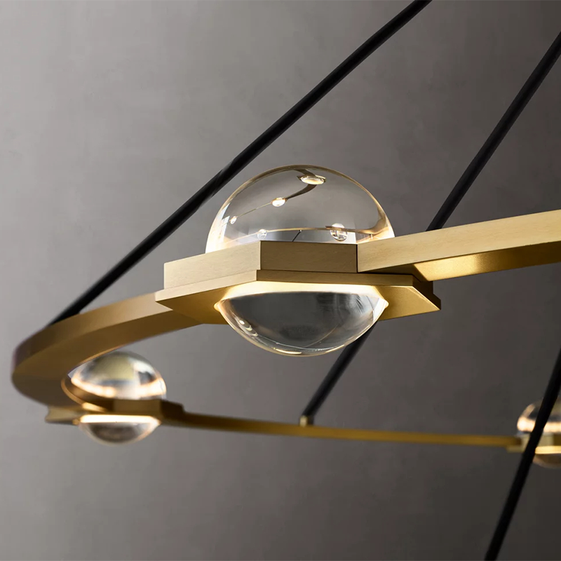 Two-Tier Round Crystal Chandelier