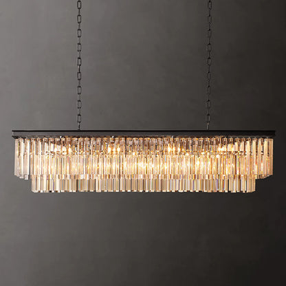 Odeon Art Deco Rectangular Chandelier