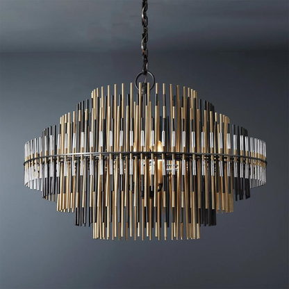 Modern Mixed Metal Chandelier
