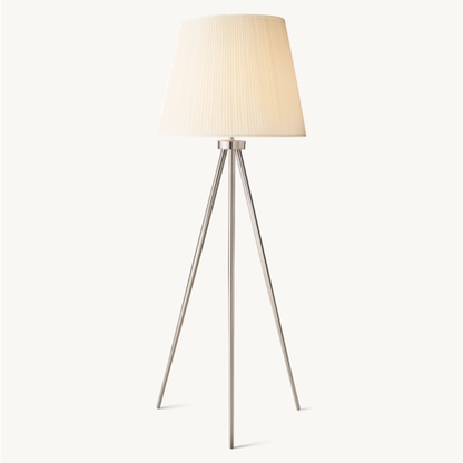Modern Silk Shade Floor Lamp