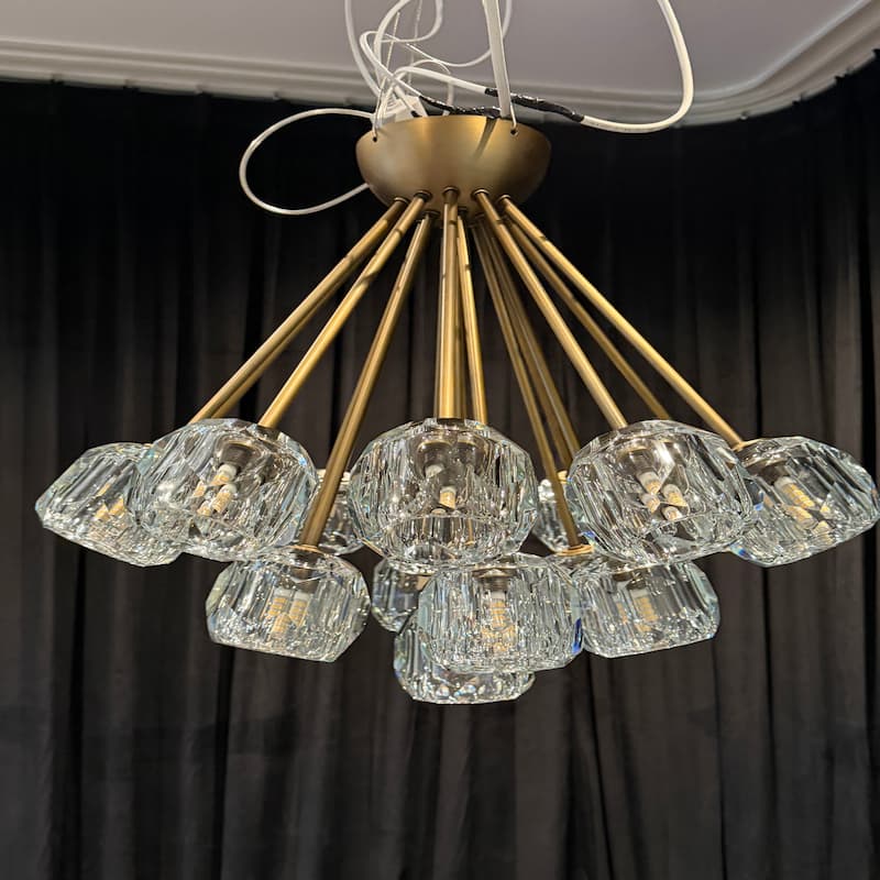 Clear Glass Flush Mount Ceiling Light