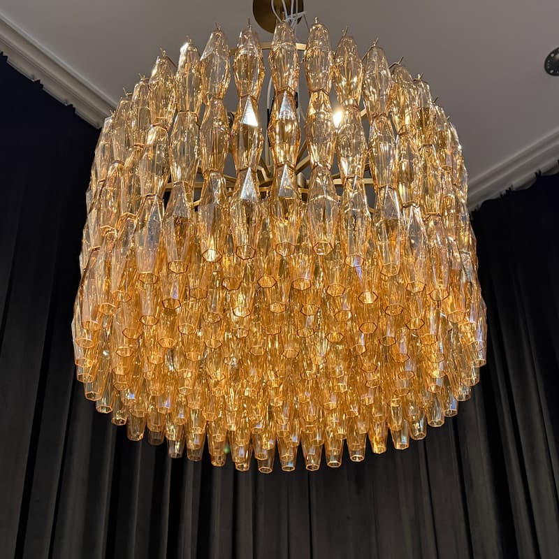 Chiara Modern Glass Round Chandelier