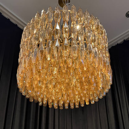 Chiara Modern Glass Round Chandelier