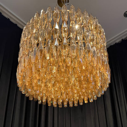 Chiara Modern Glass Round Chandelier