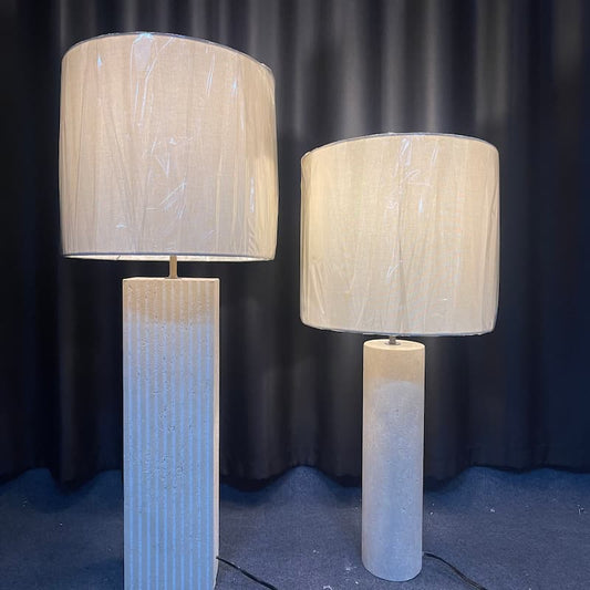 Modern Travertine Table Lamp