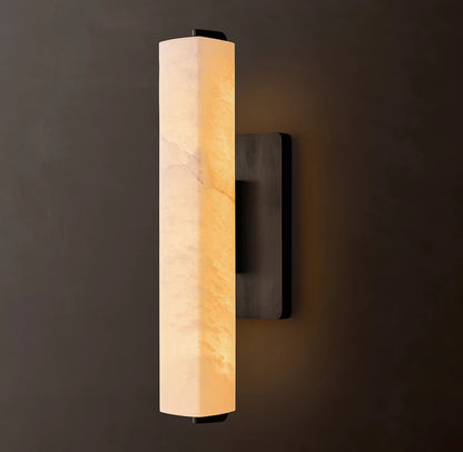 Audubon Single Alabaster Wall Sconce