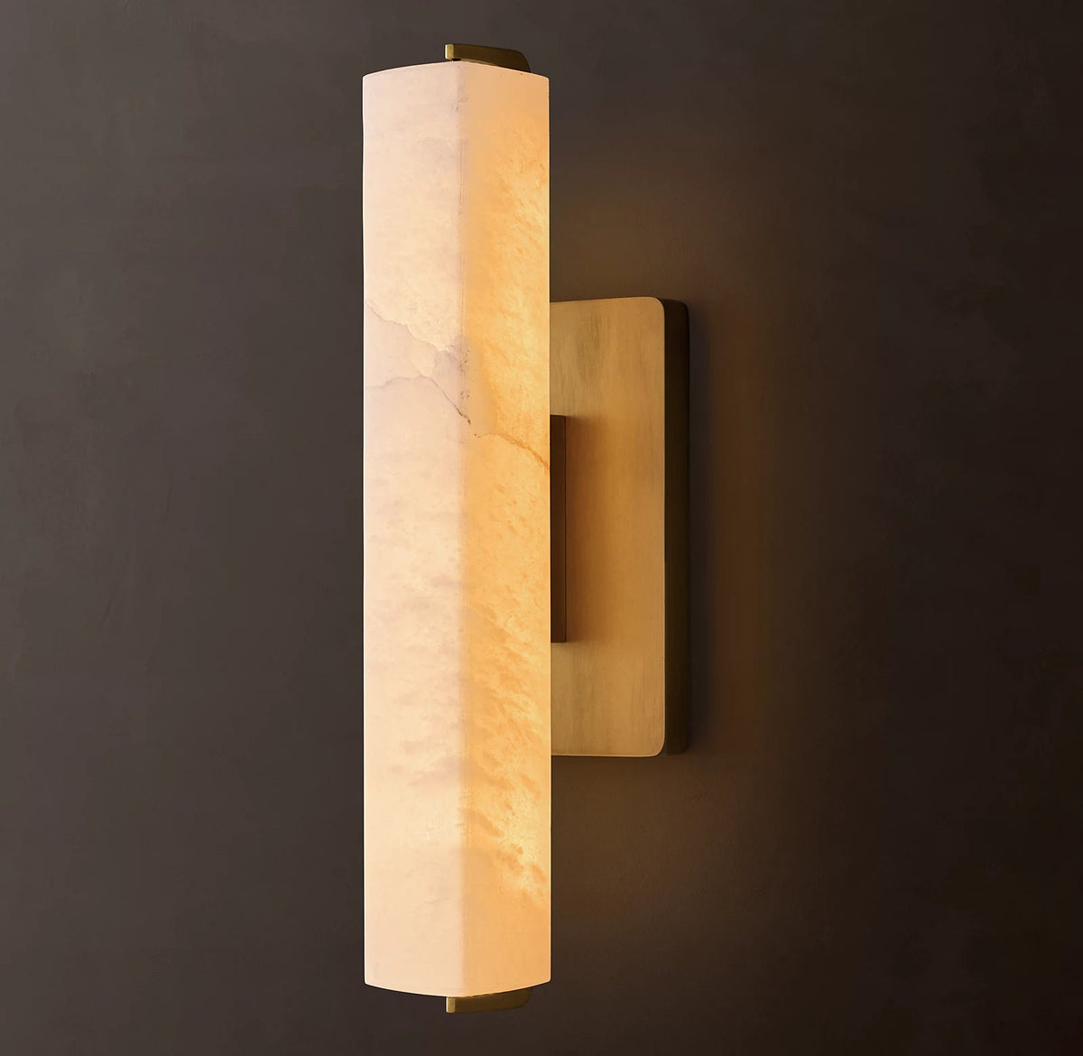 Audubon Single Alabaster Wall Sconce