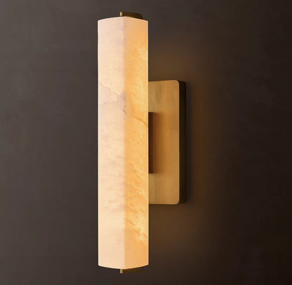 Audubon Single Alabaster Wall Sconce