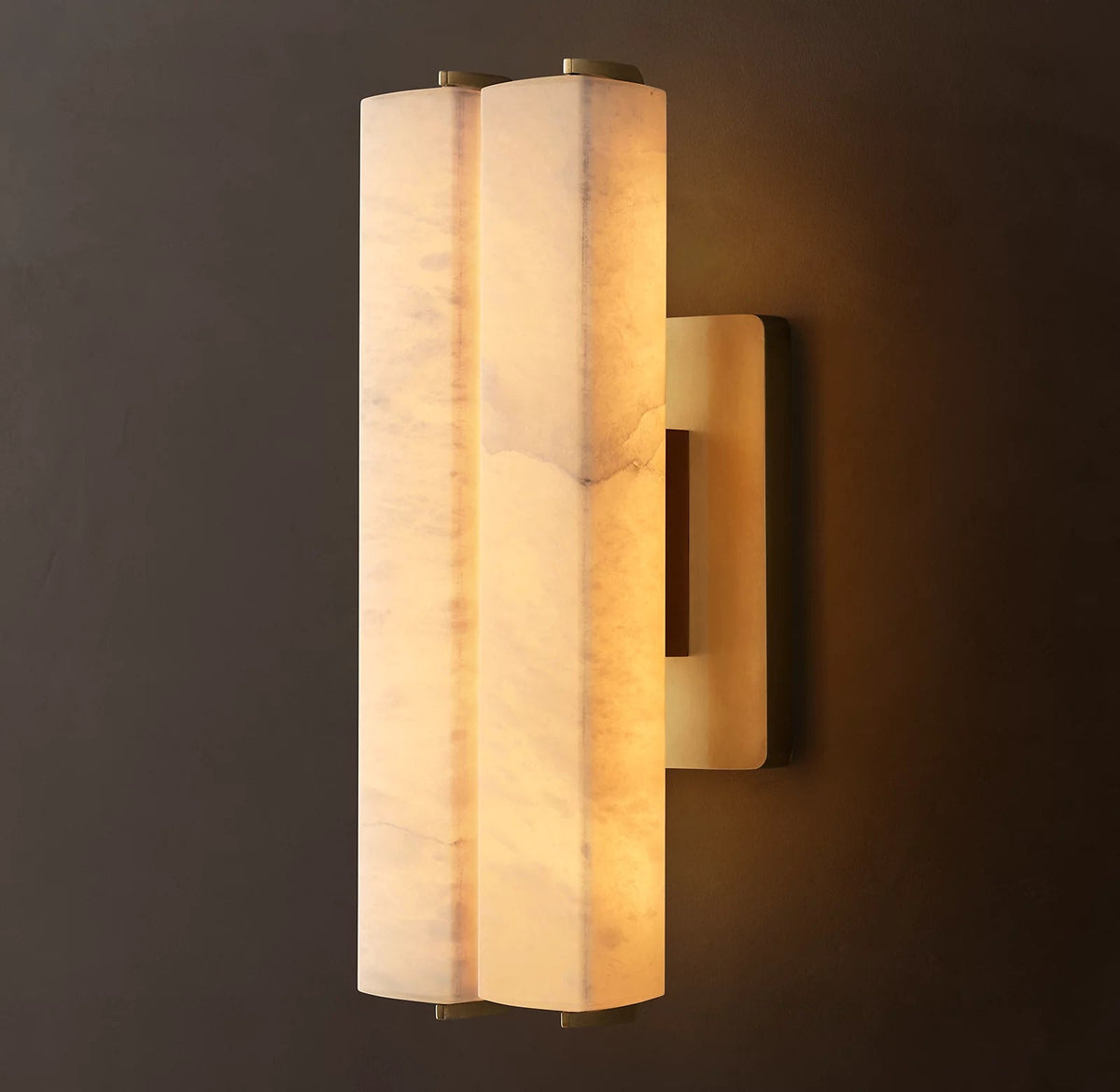 Audubon Double Alabaster Wall Sconce